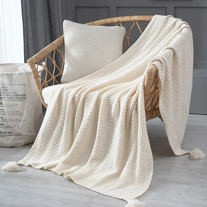 Crafted Comfort Tassel Throws