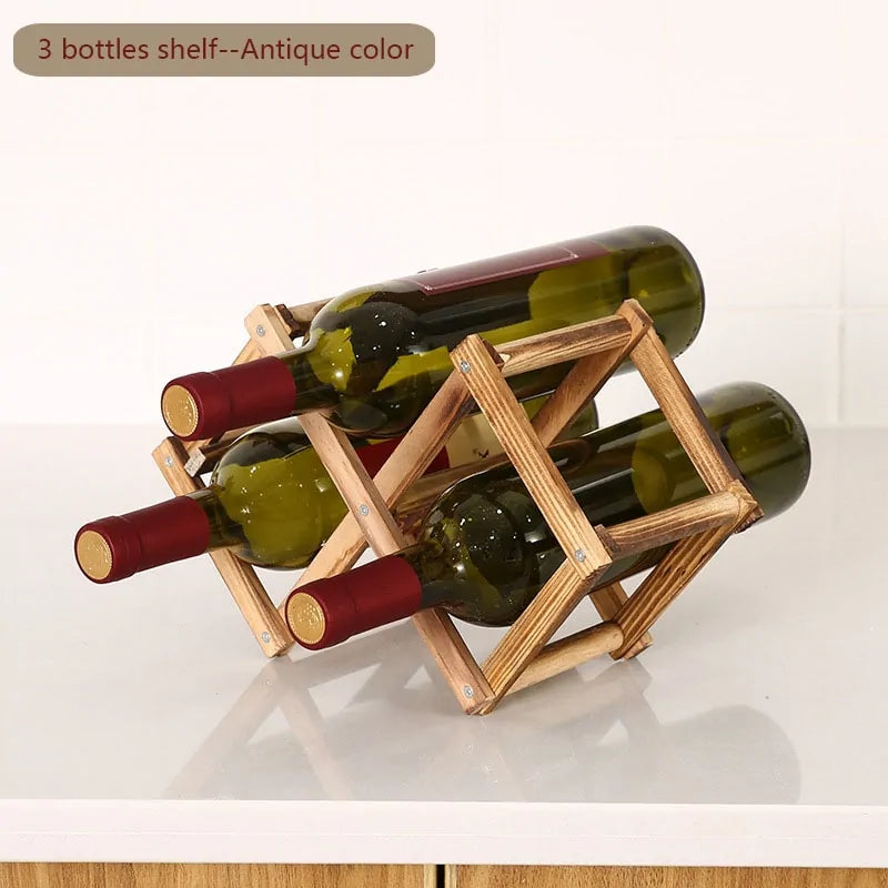 Elegant Wooden Wine Holder