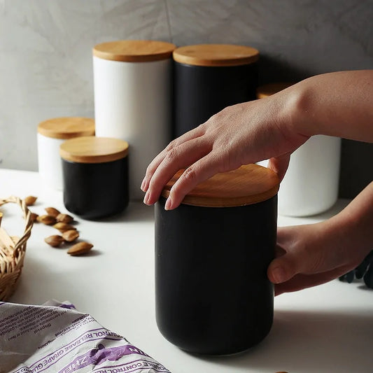 Elegant Ceramic Seal Jar