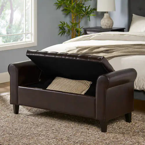 HAYES TUFTED STORAGE BENCH