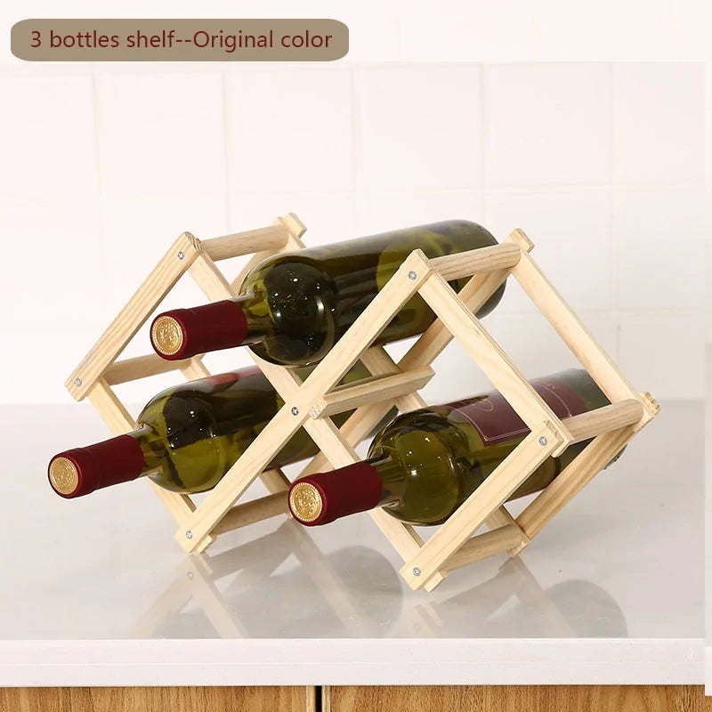 Elegant Wooden Wine Holder