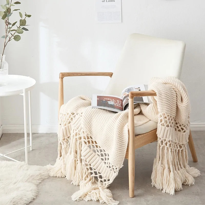 Crafted Comfort Tassel Throws