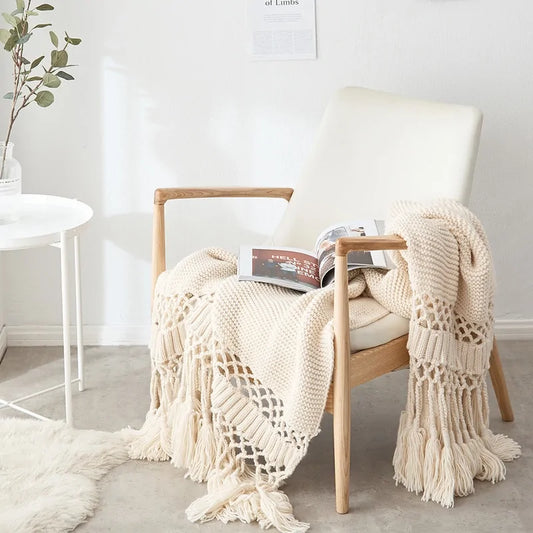 Crafted Comfort Tassel Throws