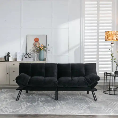 Modern Black Twin Sofa Bed