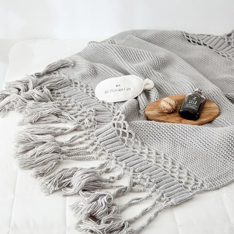 Crafted Comfort Tassel Throws