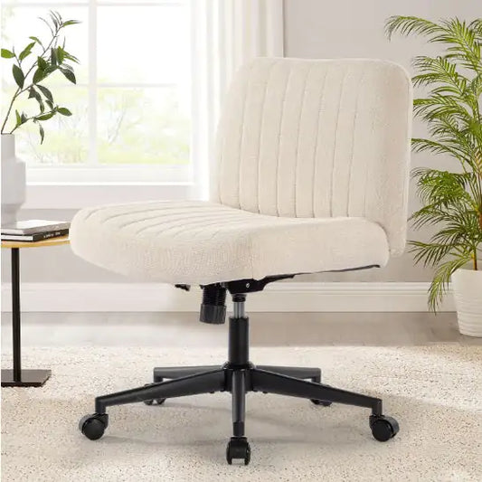 Linen Swivel Home Office Chair