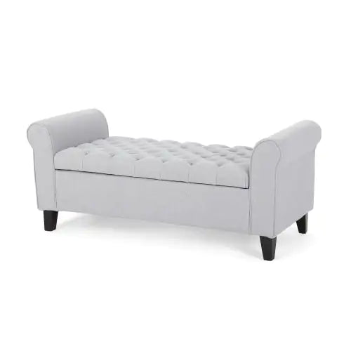 MODERN TUFTED STORAGE BENCH