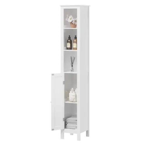 Versatile Tall Storage Cabinet with Adjustable Shelves