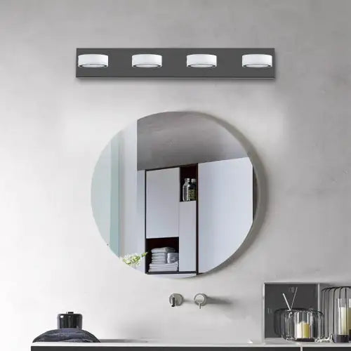 Sleek LED Black Vanity Wall Light