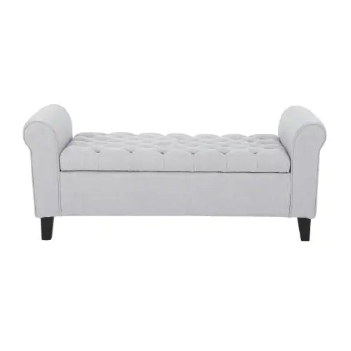 MODERN TUFTED STORAGE BENCH