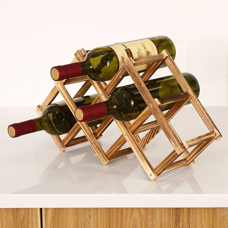 Elegant Wooden Wine Holder