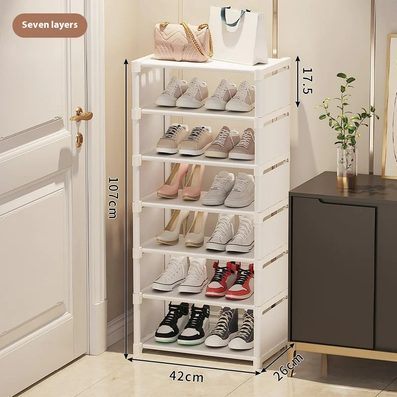 Streamlined Shoe Storage - Multi-Layer Organizer for Homes