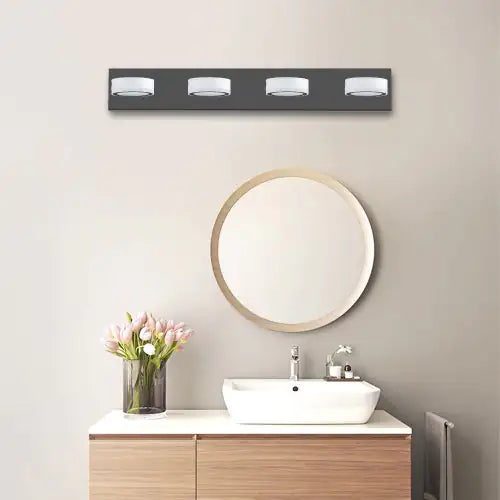 Sleek LED Black Vanity Wall Light