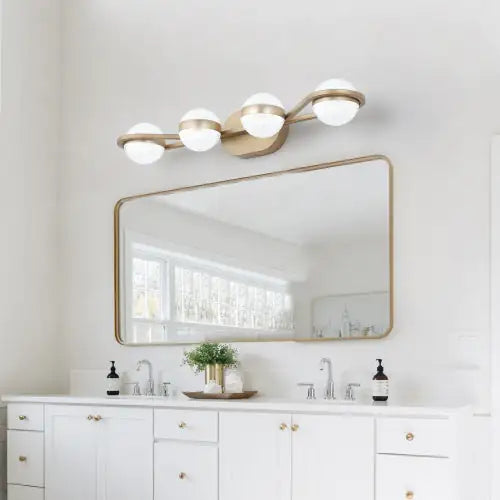 Modern Minimalist Gold Bathroom Vanity Light