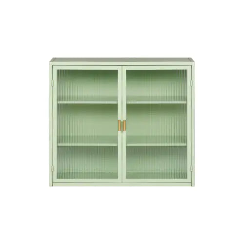 Mint Green Modern Double Door Cabinet