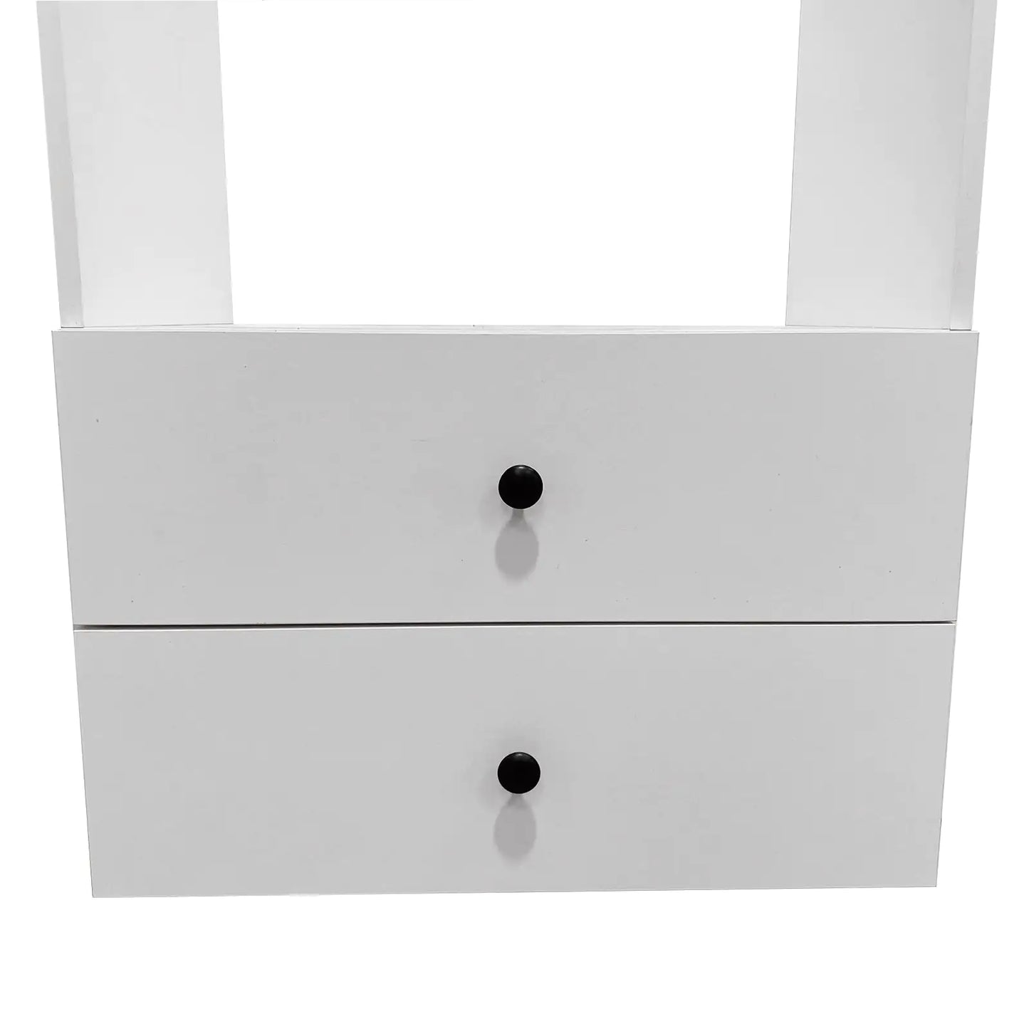 Sleek White Modular Bathroom Shelving