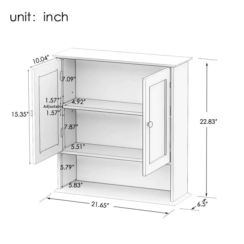 Dual Mirrored Wall Cabinet