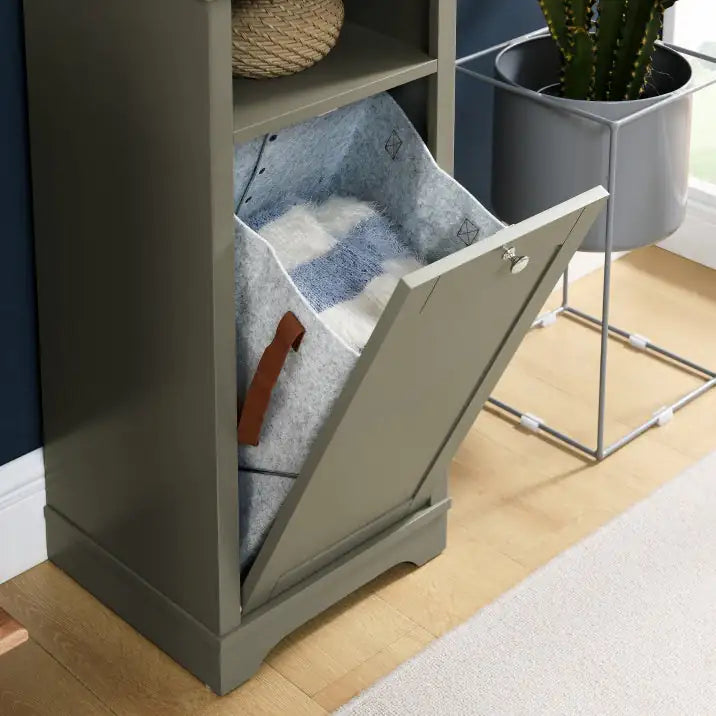 64" Slim Multi-Storage Tower with Hamper