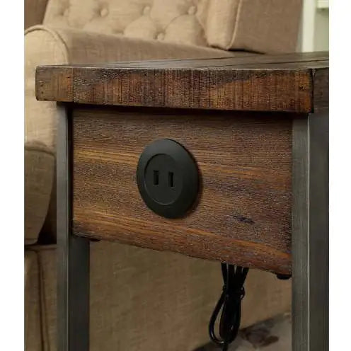 Crafted Oak USB Charging Table