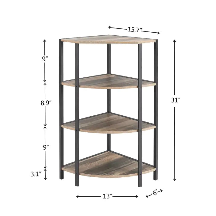 4-Tier Versatile Corner Shelf