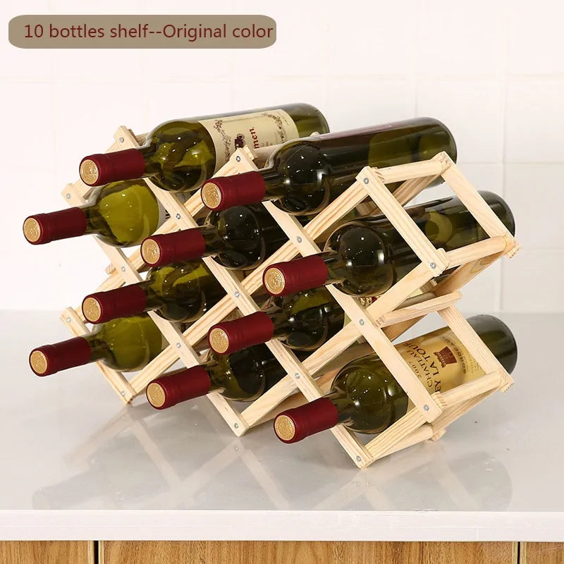 Elegant Wooden Wine Holder