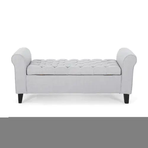 MODERN TUFTED STORAGE BENCH