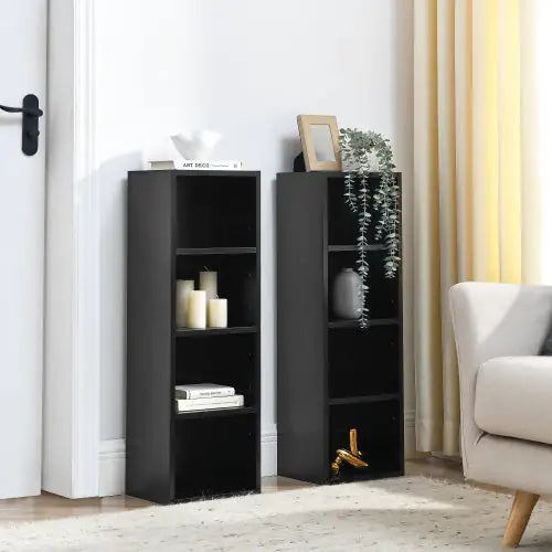 Slim 8-Tier Storage Tower - Black