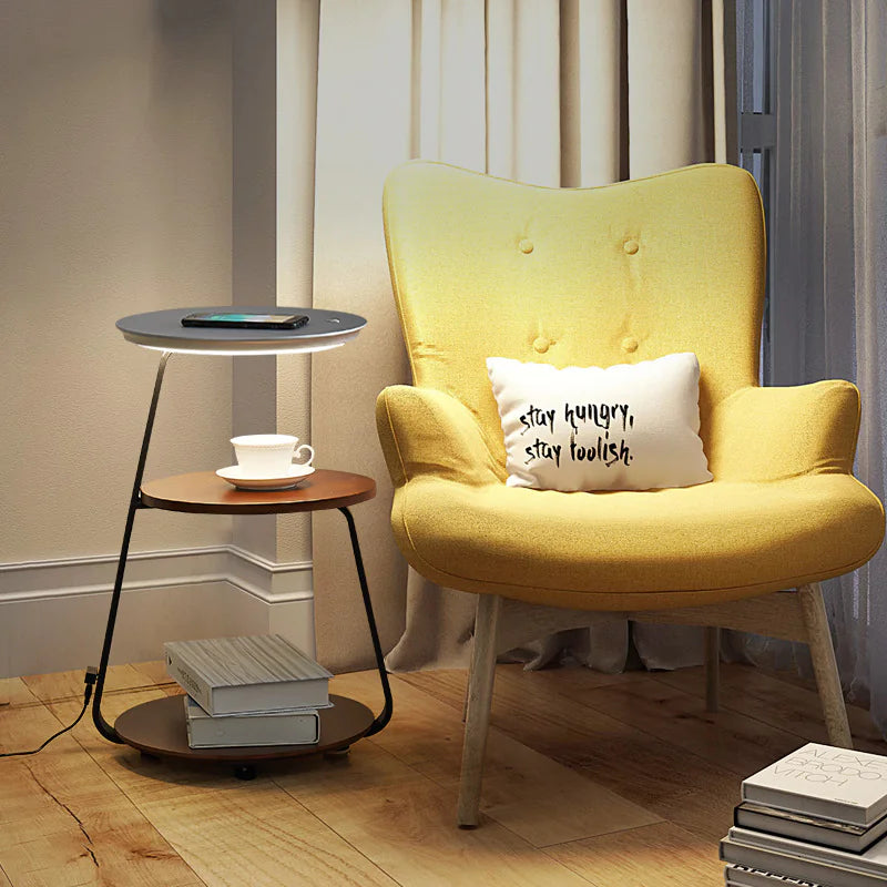 Nordic Minimalist Floor Lamp Wireless Charging Rack