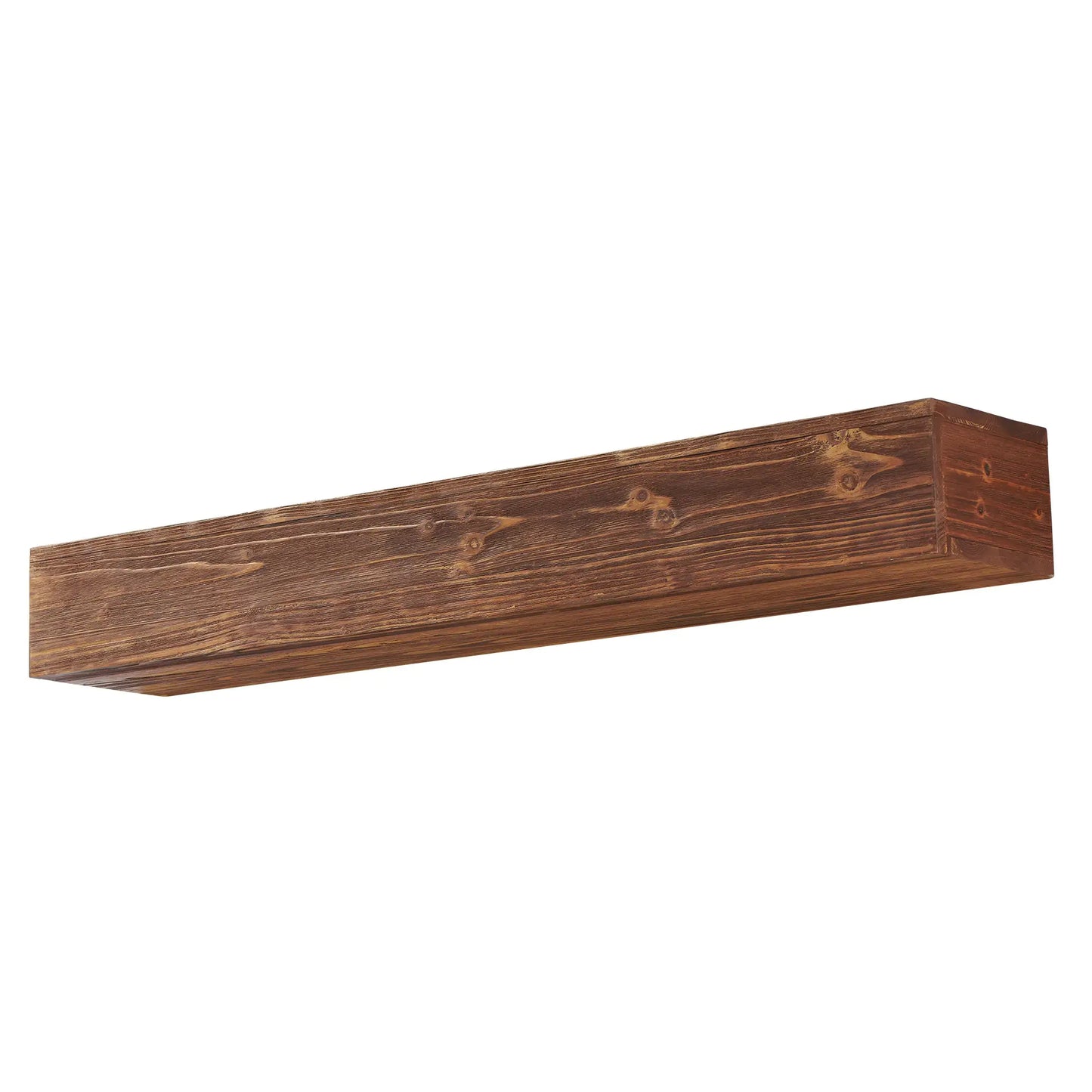 72-Inch Wooden Wall Mantel Rack