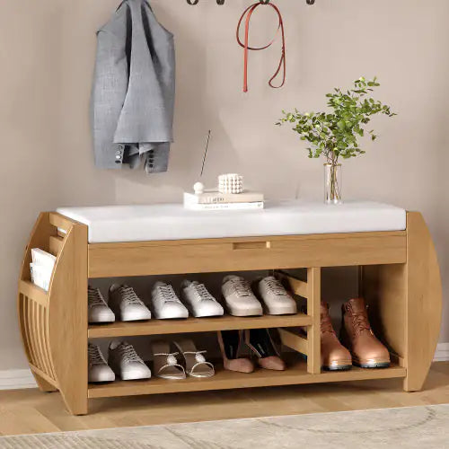 Retro Multifunctional Storage Bench