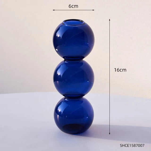 Modern Bubble Glass Vase Decor