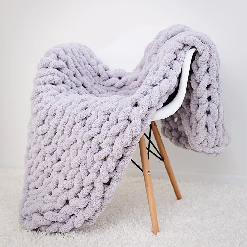 Chunky Knitted Blanket