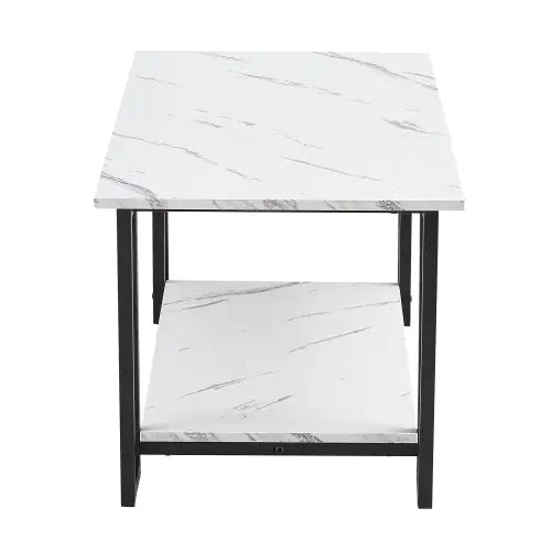 MDF White Marble Coffee Table