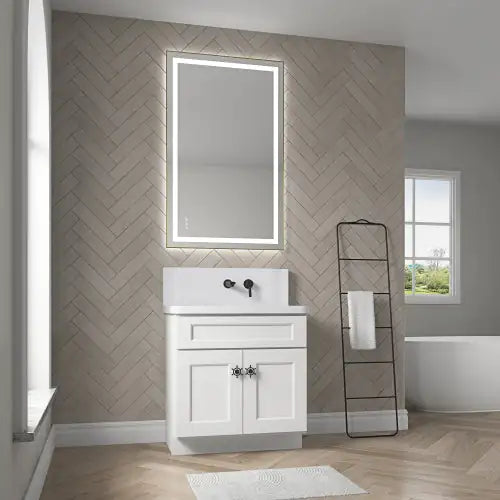 GoldLuxe Dimmable 40x24 Bathroom Mirror