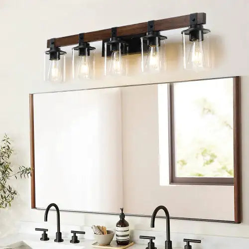 Urban Retro 5-Light Bathroom Vanity Lighting