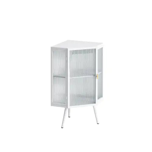 Versatile Tempered Glass Corner Cabinet