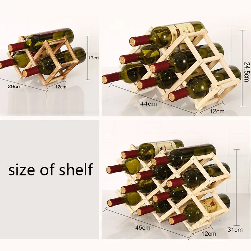 Elegant Wooden Wine Holder