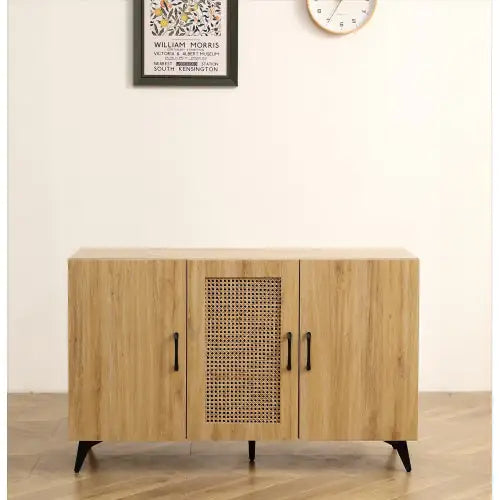 Rattan Mesh Triple-Door Large Cabinet