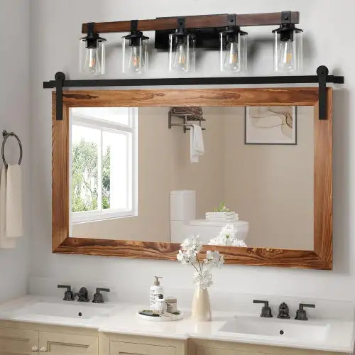 Urban Retro 5-Light Bathroom Vanity Lighting