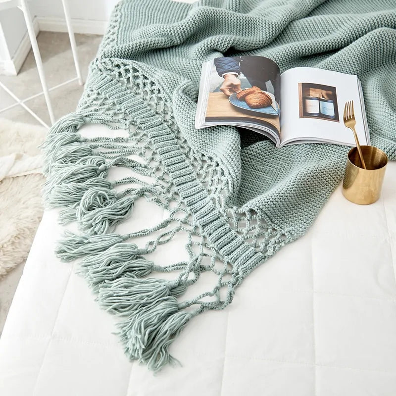 Crafted Comfort Tassel Throws