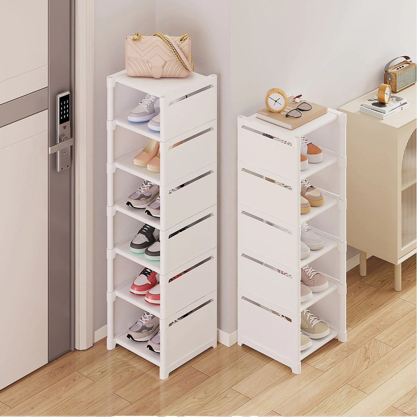 Streamlined Shoe Storage - Multi-Layer Organizer for Homes