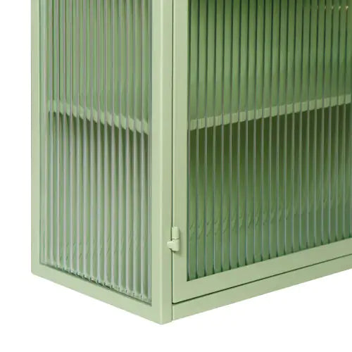 Mint Green Modern Double Door Cabinet