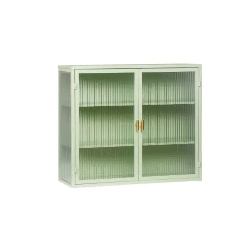 Mint Green Modern Double Door Cabinet