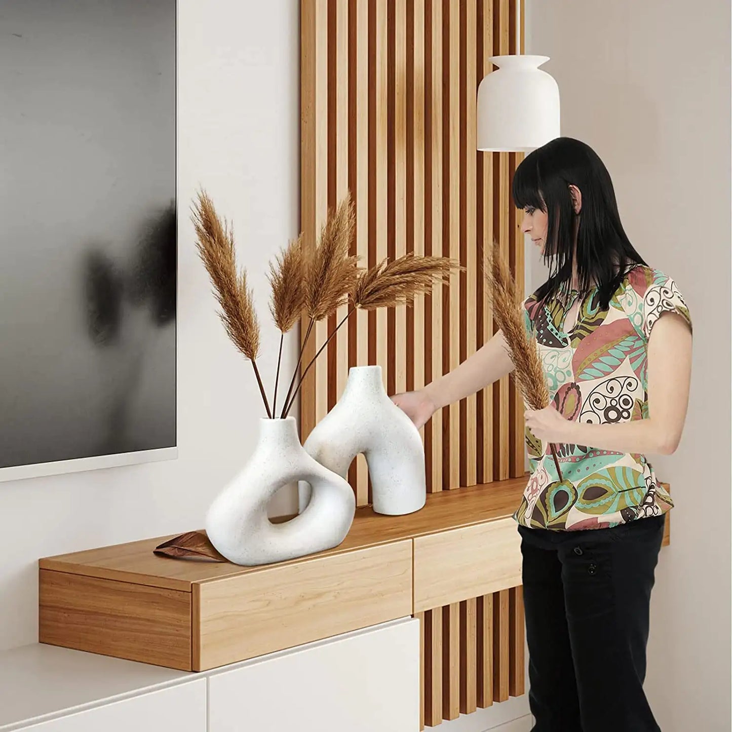 Modern White  Ceramic Vase