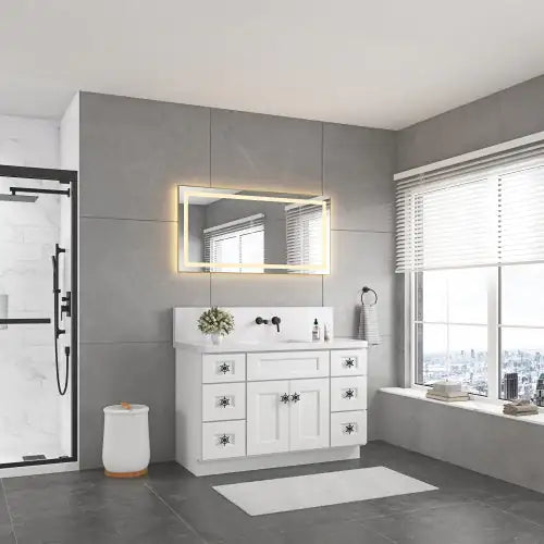 GoldLuxe Dimmable 40x24 Bathroom Mirror