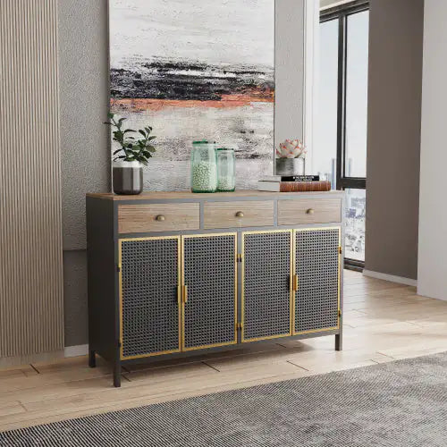 Chic 48" Gray Sideboard Cabinet