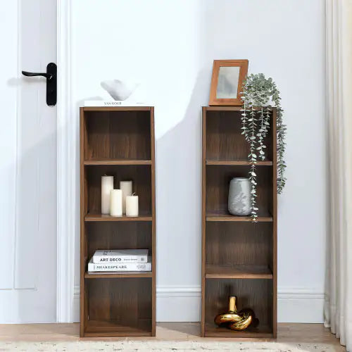 Slim 8-Tier Storage Tower - Walnut