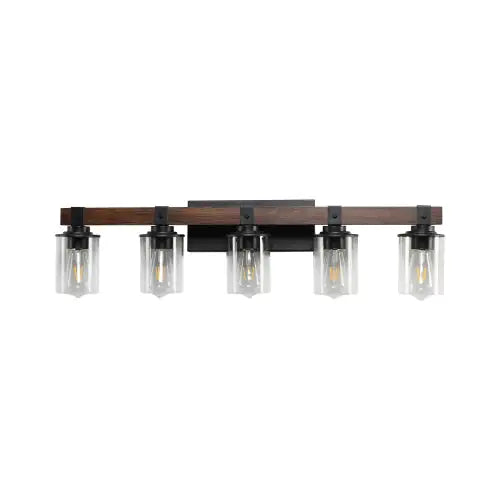 Urban Retro 5-Light Bathroom Vanity Lighting