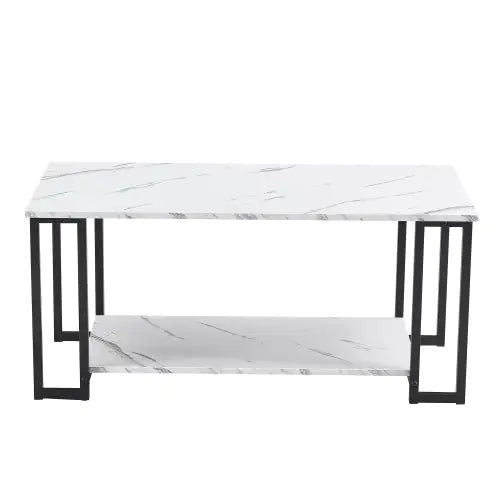 MDF White Marble Coffee Table