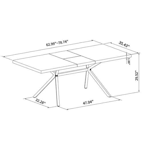 Antique-Style Expandable Walnut Dining Table